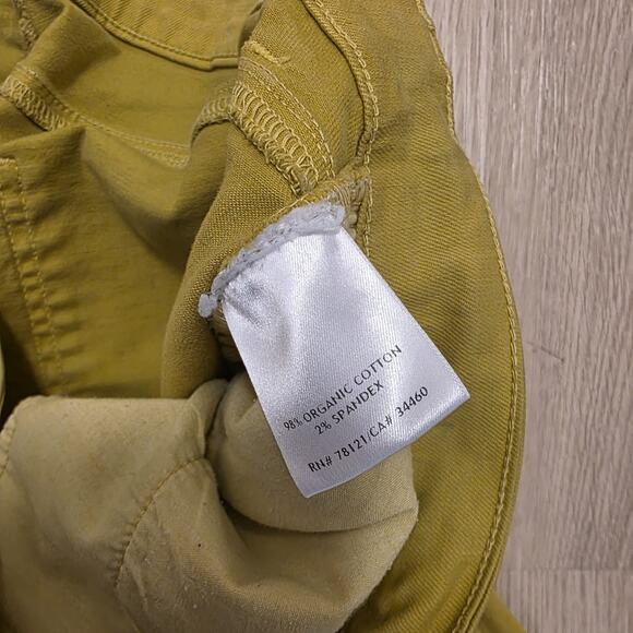 Eileen Fisher Parrot Yellow Skinny Ankle Organic Cotton Casual Mature Jeans 10 - Picture 9 of 11